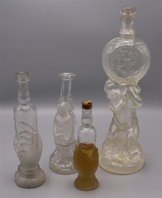 Collection of figural and other bottles(-)